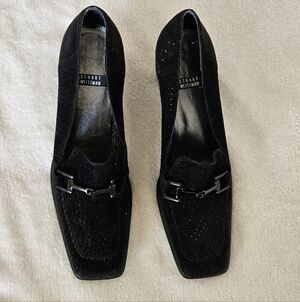Stuart Weitzman Black Suede Pumps